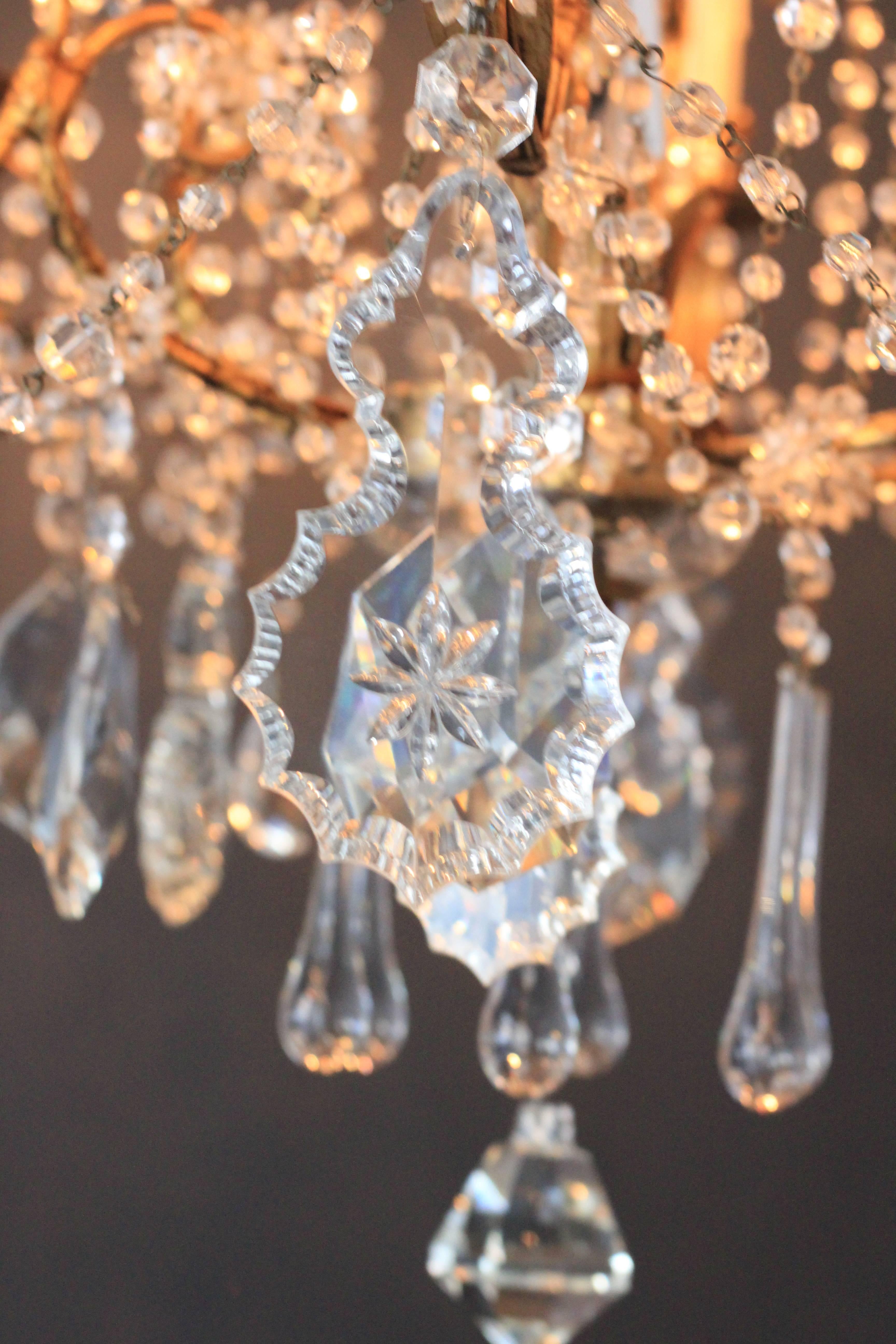 Crystal Chandelier with Murano Elements 1