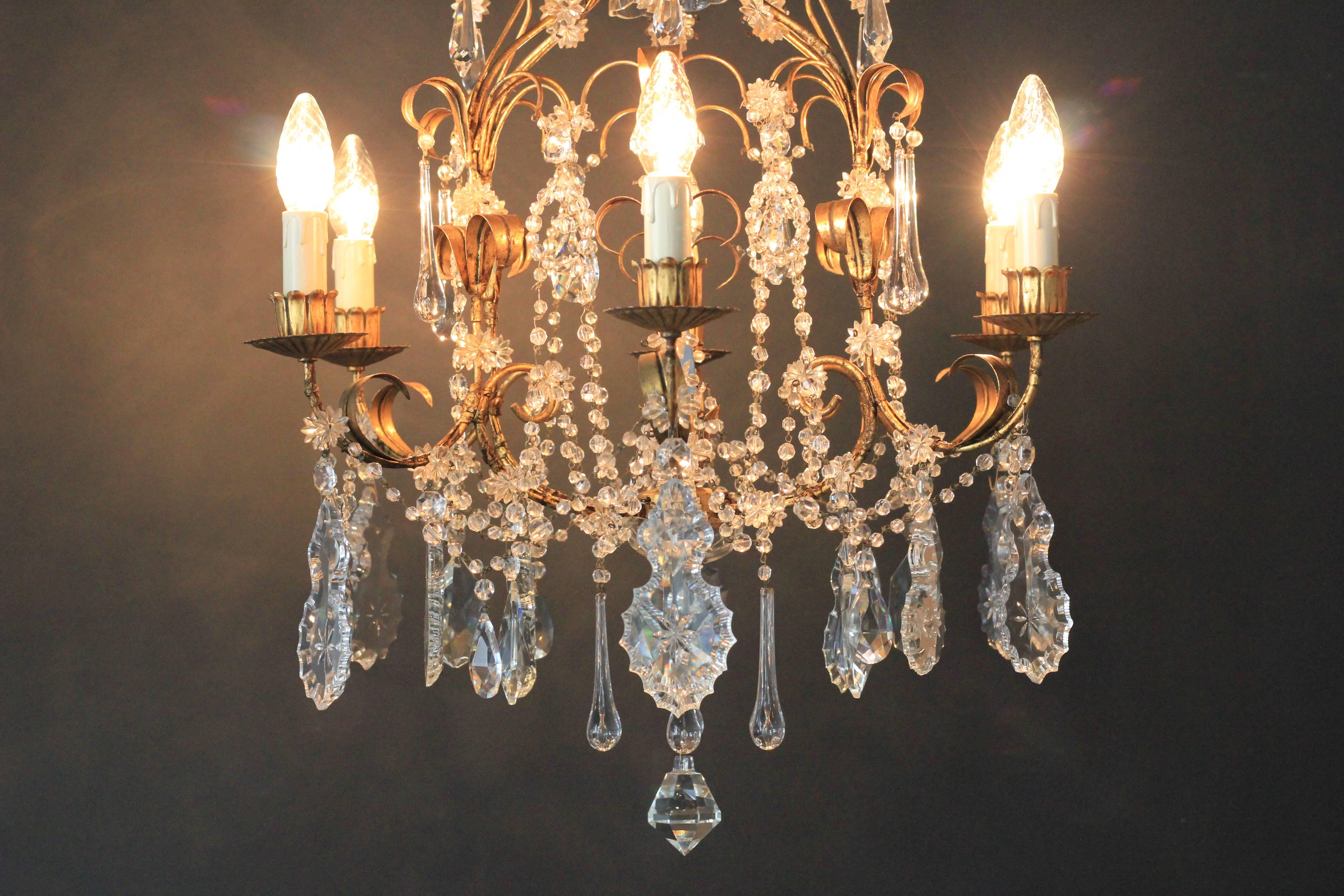 Crystal Chandelier with Murano Elements 2