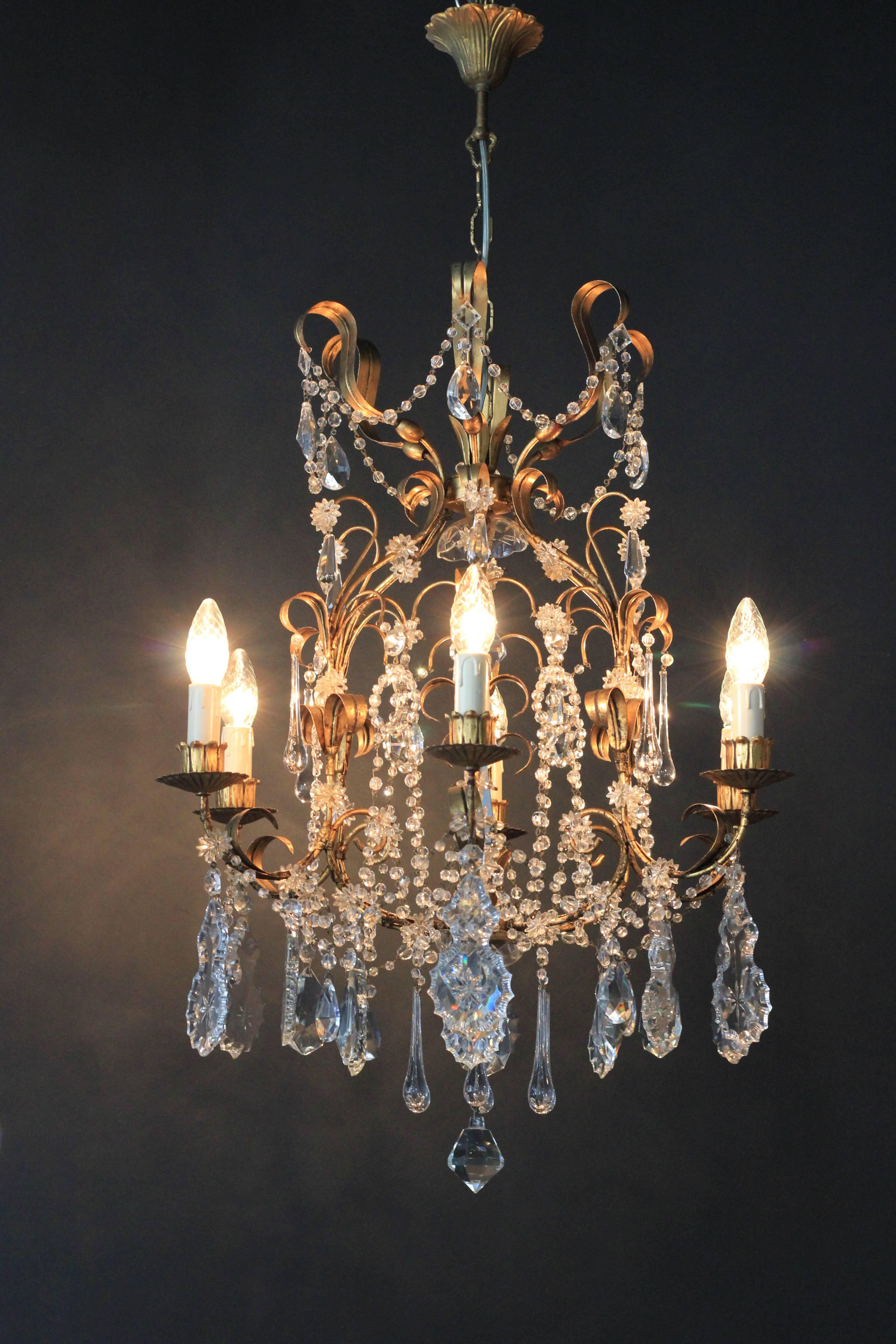Crystal Chandelier with Murano Elements 3