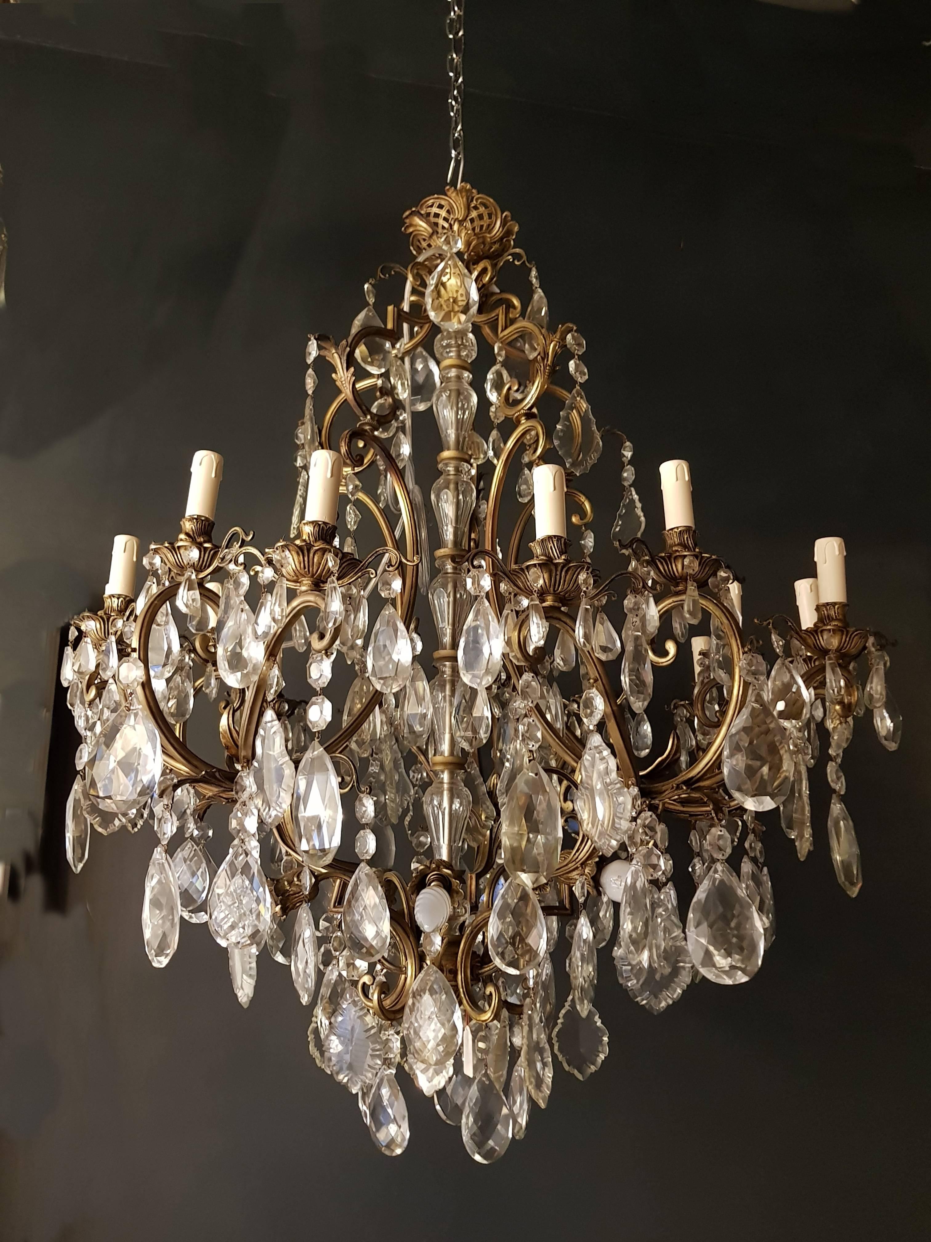 European Antique Crystal Chandelier Antique Ceiling Lamp Big