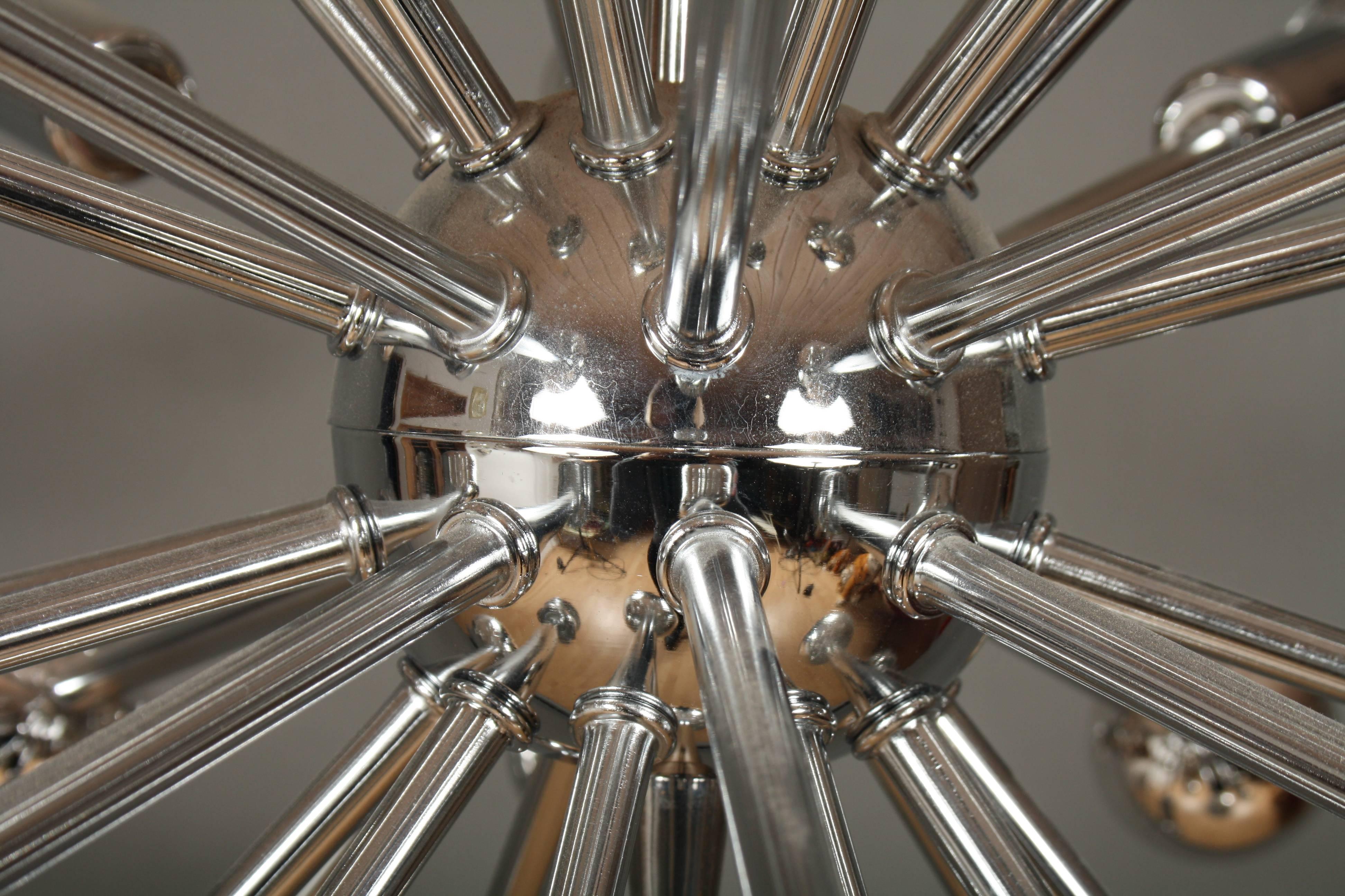 Mid-Century Style Chrome Sputnik Chandelier 1