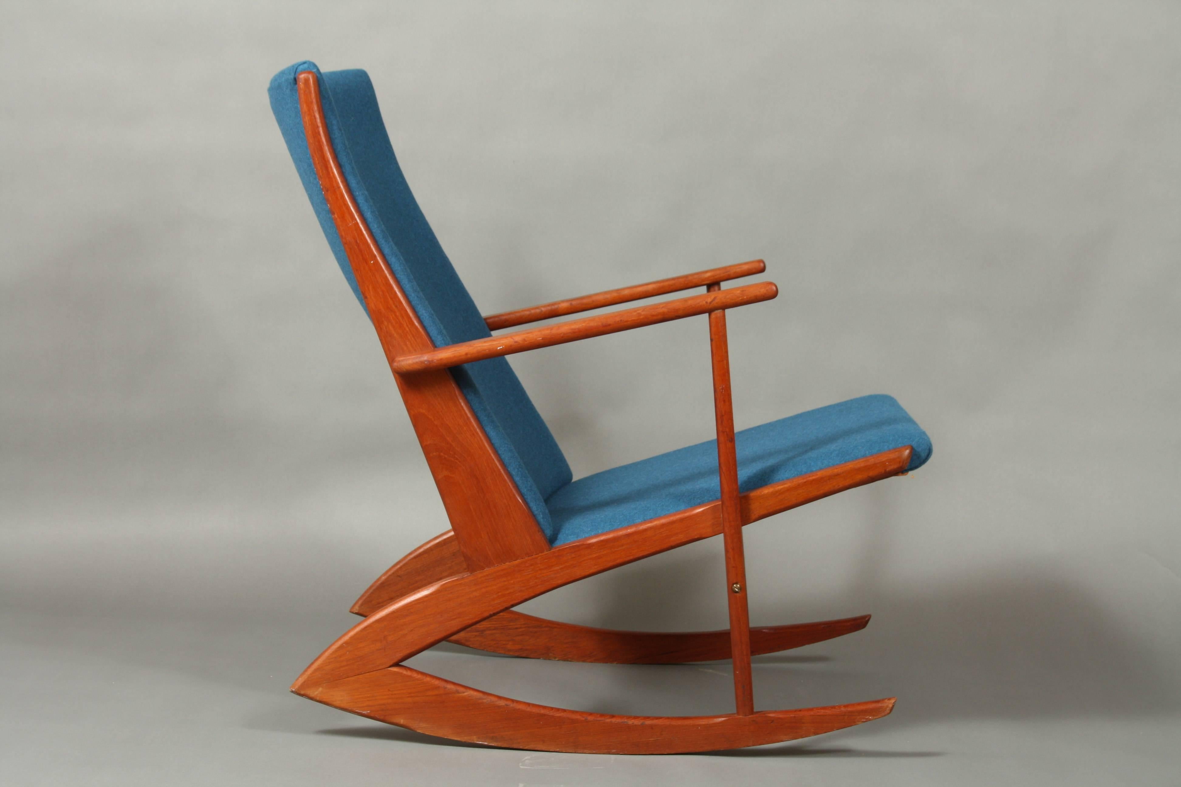 Holger Georg Jensen Model 97 Rocking Chair Blue 1