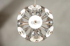 Mid-Century Chrome Sputnik Trompet Chandelier