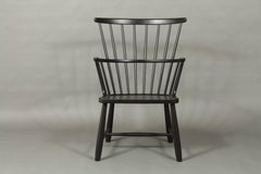Ove Boldt, Fritz Hansen Windsor Chair, Black, New Painted