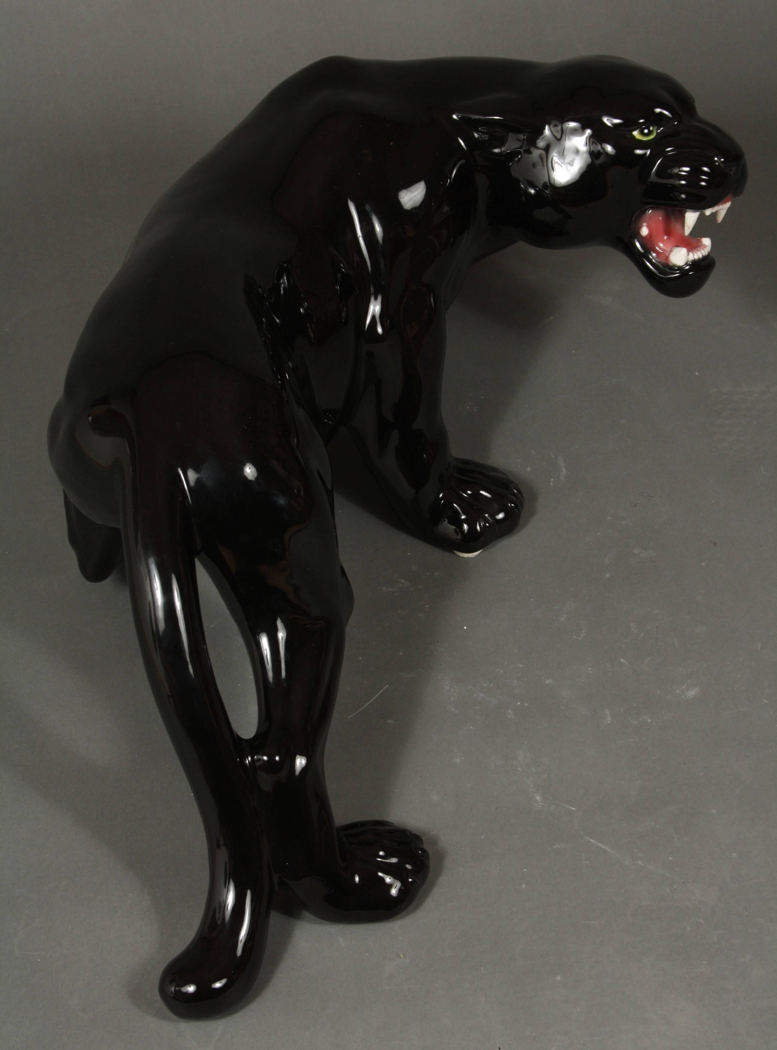 Late 20th Century Big Black Panther, Italy, 1980s For Sale
