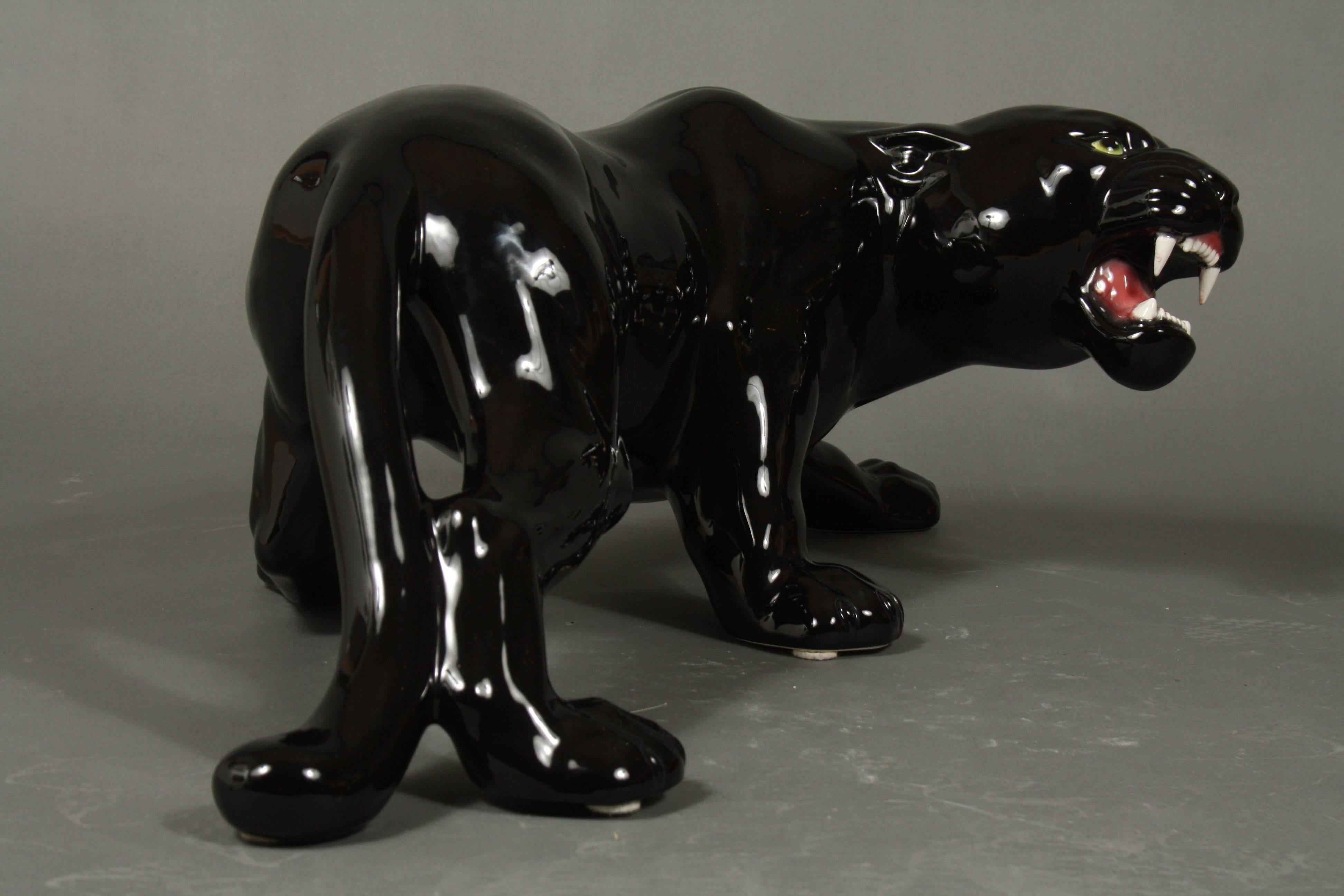 Big Black Panther, Italy, 1980s In Good Condition For Sale In Faarevejle, DK
