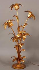 Hans Kogl Floor Lamp with Five Flowers and Light Bulbs