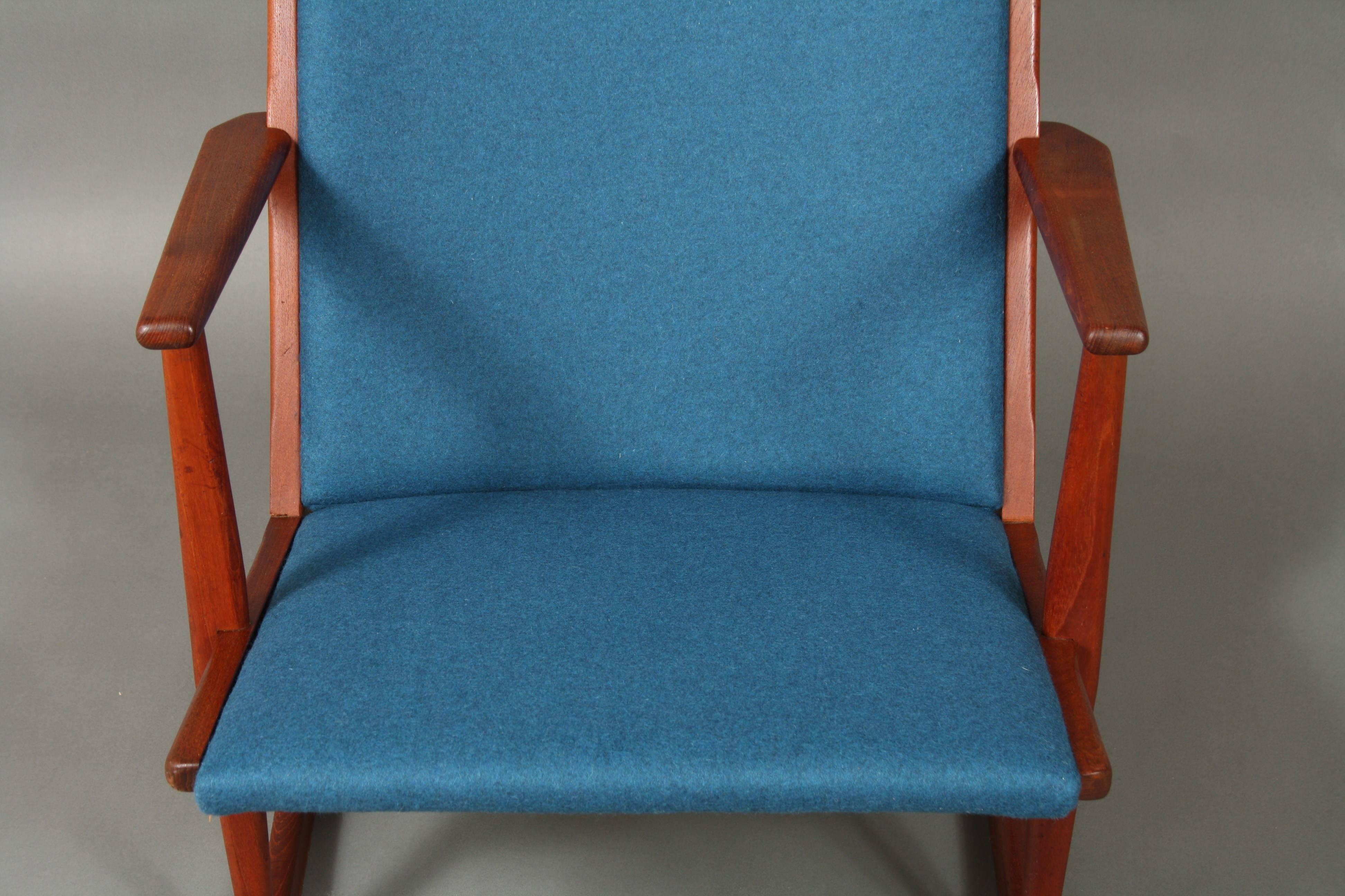 Holger Georg Jensen Model 97 Rocking Chair Blue 2