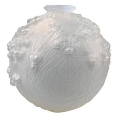 Lalique Glass Vase "Druides, " circa 1920