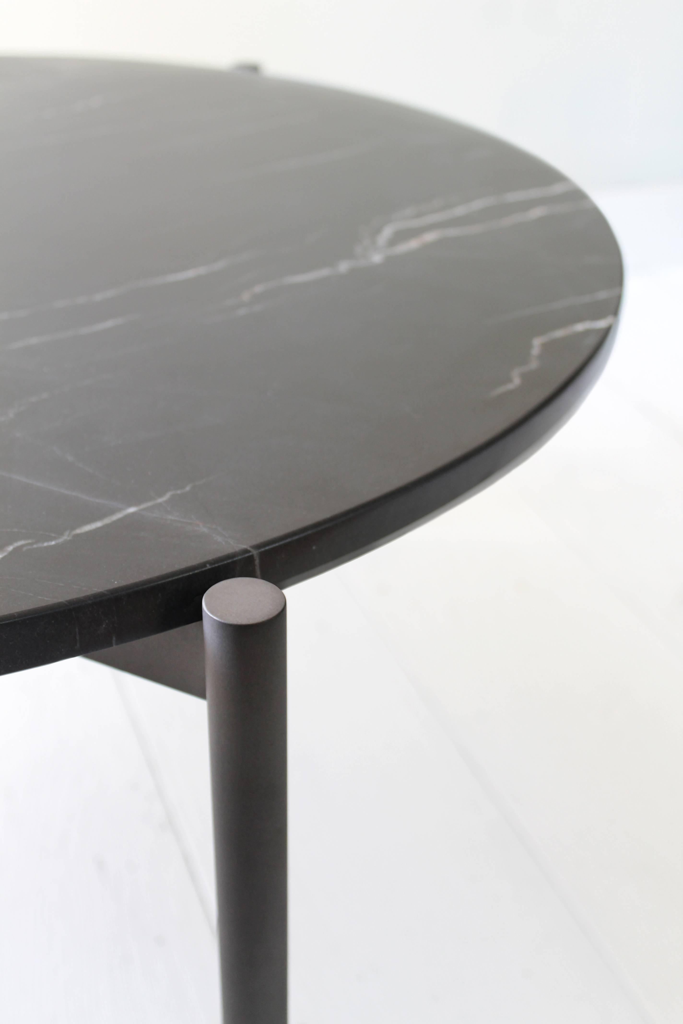 Mix Contemporary Cocktail Table with Glass or Marble Top In New Condition For Sale In New York, NY