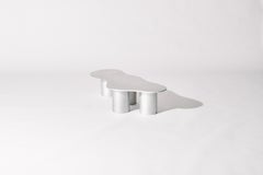 The Puddle Table Collection - Small Aluminum Coffee Table with Cylinder legs