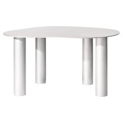 Puddle Dining Table by KLEIN, Aluminum with Cylinder Legs, New