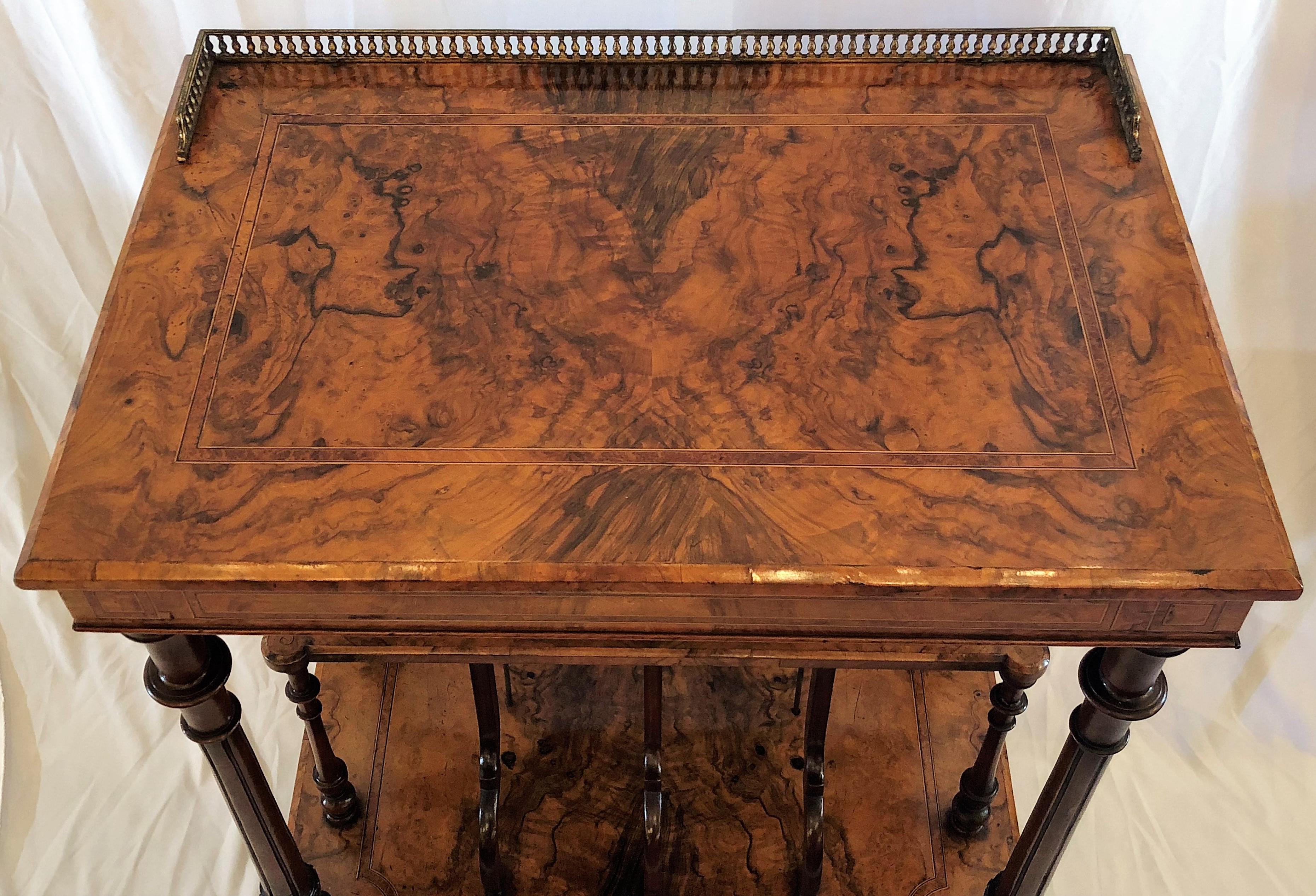 Antique English Walnut Canterbury And Music Stand For Sale At 1stdibs