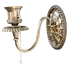 Pair of Antique American J.E. Caldwell Silver on Copper Wall Sconces, Circa 1900