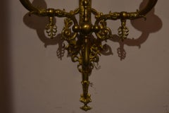 Pair of French Gold Bronze Sconces from the Period of Charles X