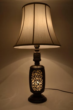 Antique Japanese Bronze Lantern Lamp