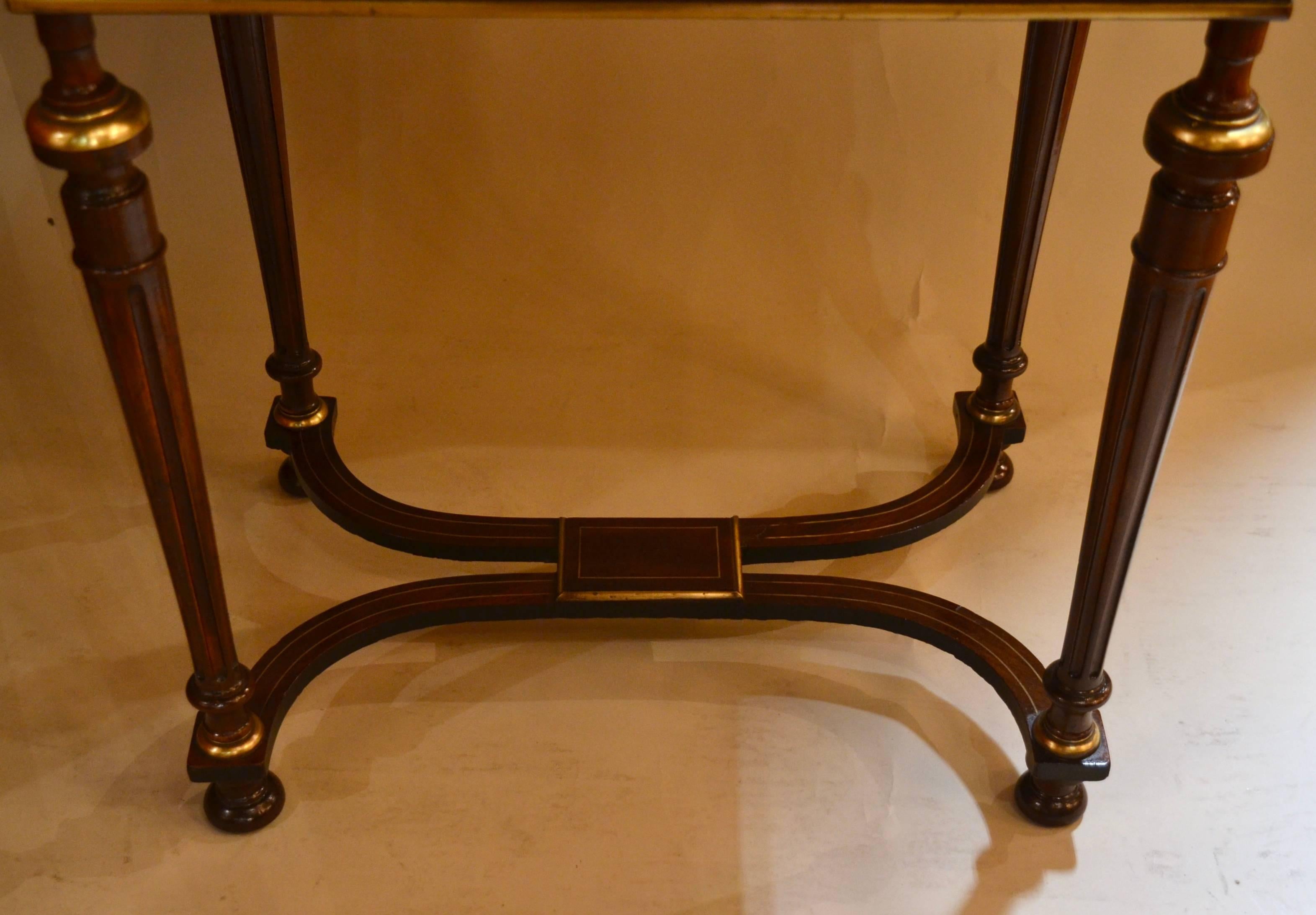 Antique French Poudreuse Vanity Table with Gold Bronze Detail, circa 1860-1870 For Sale 2