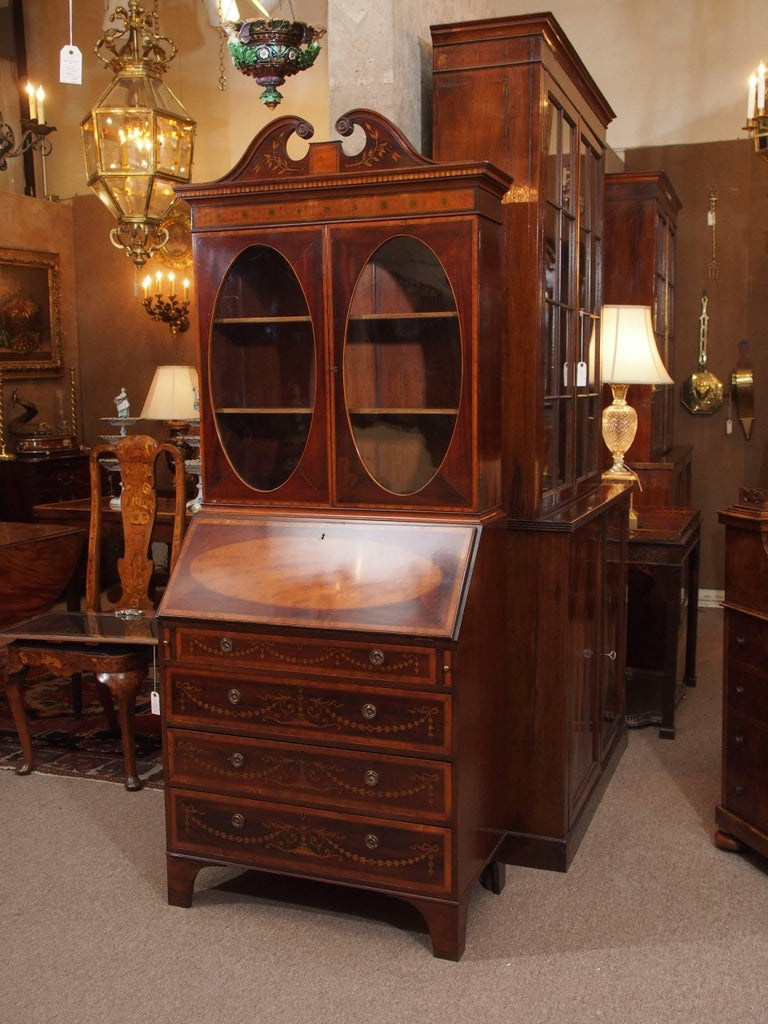 Antique English Edwardian Era Mahogany Secretary Desk at 1stDibs edwardian era furniture