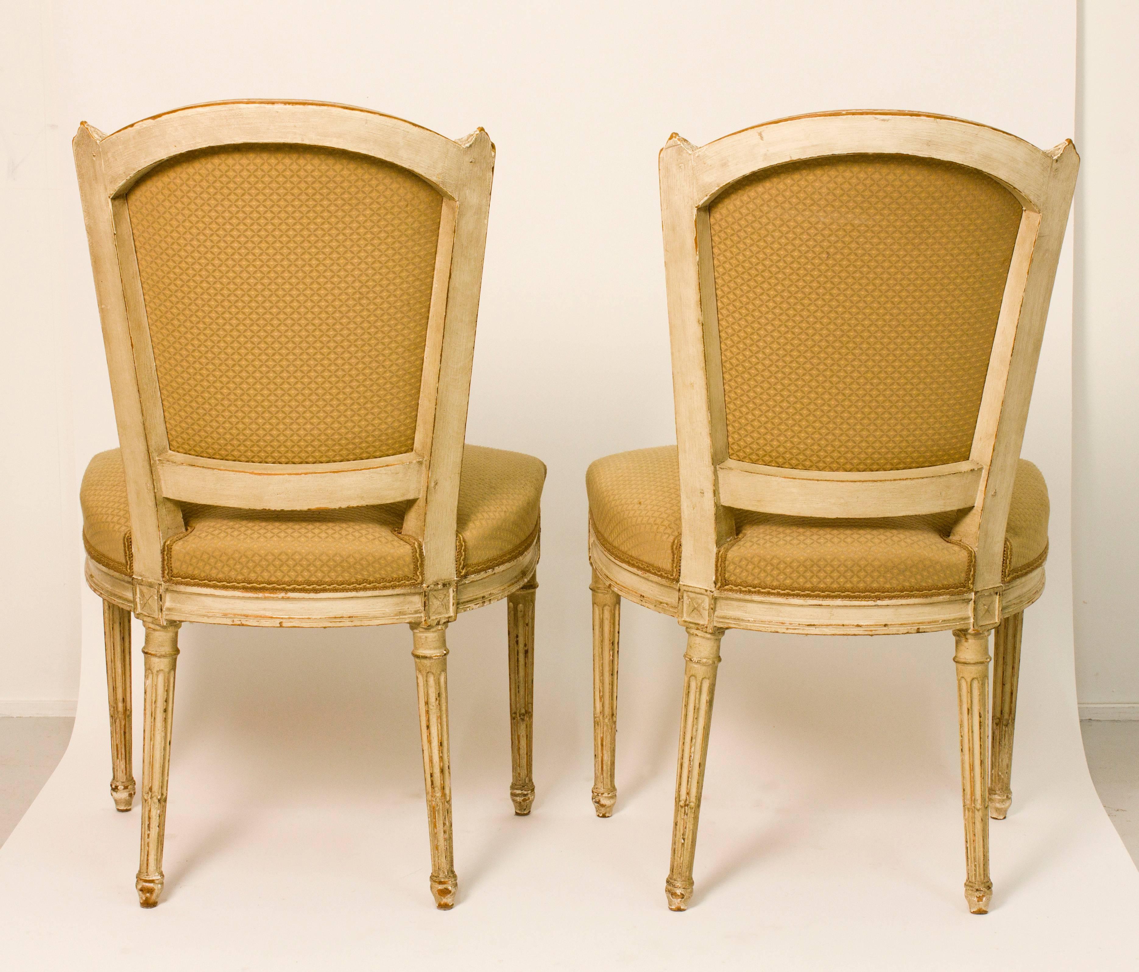 Polychromed Set of 18 LXVI Dining Chairs