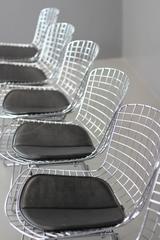 Set of Six Mid-Century Bertoia Side Chairs for Knoll