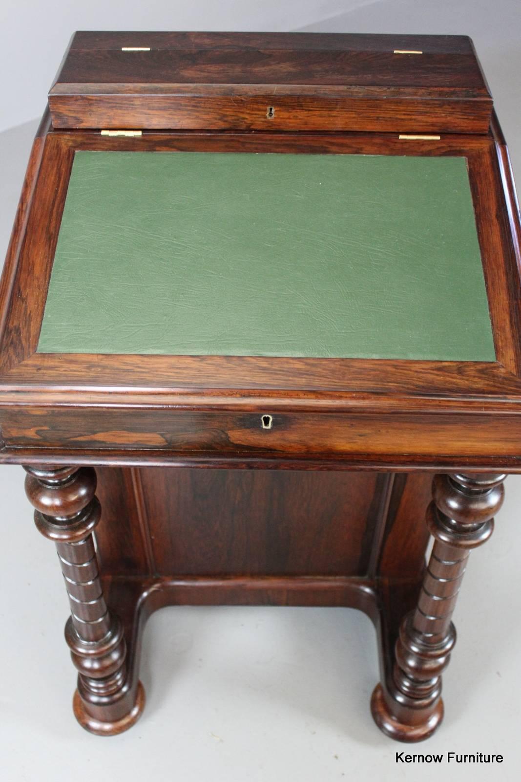 Antique Rosewood Davenport In Excellent Condition For Sale In Redruth, GB