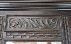 Antique Green Man Oak Hall Stand