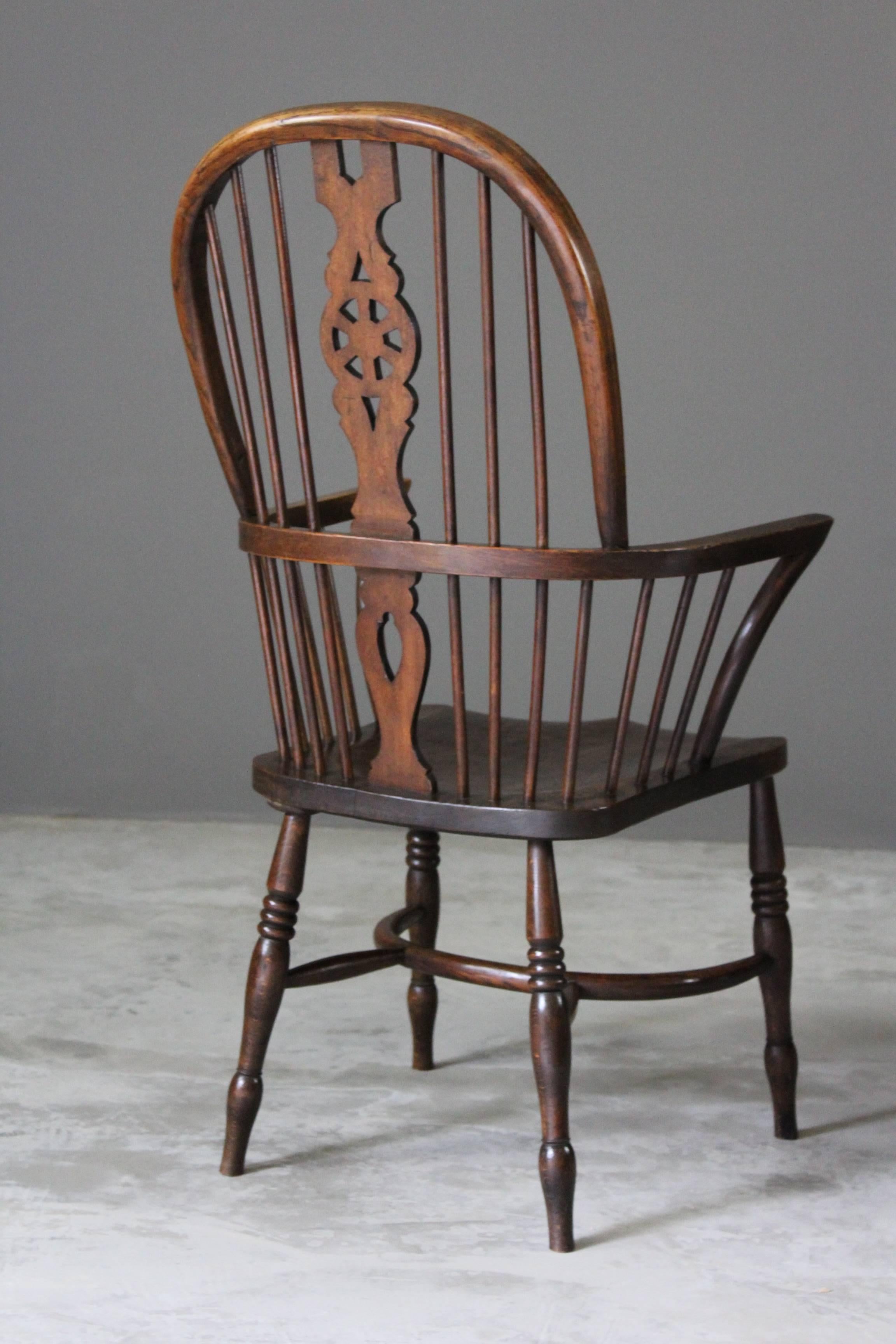 Pair of Elm Windsor Chairs 2