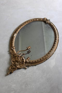 Antique Gilt Girandole Mirror