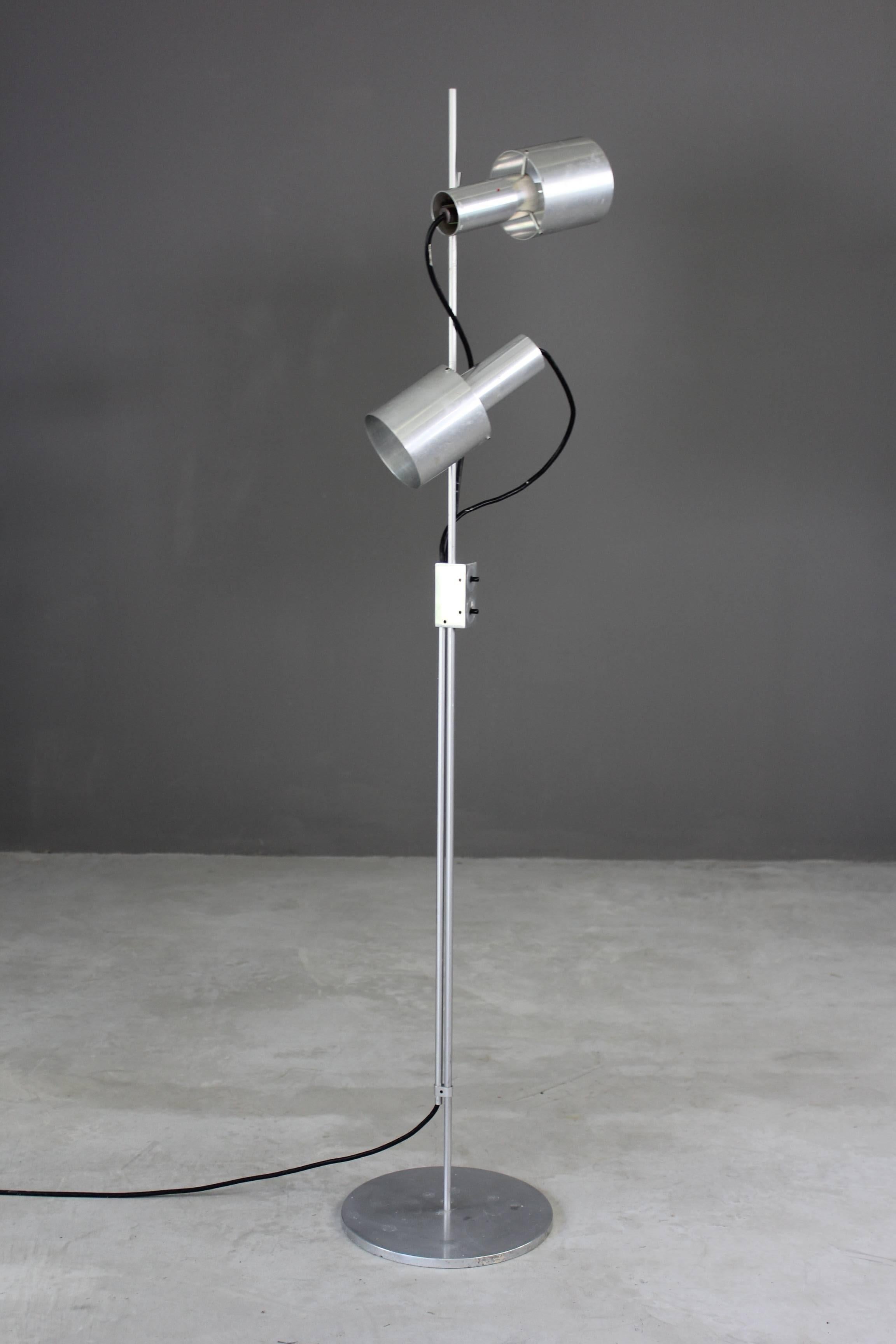 Mid-20th Century Aluminium Floor Lamp by Peter Nelson for Architectural Lighting