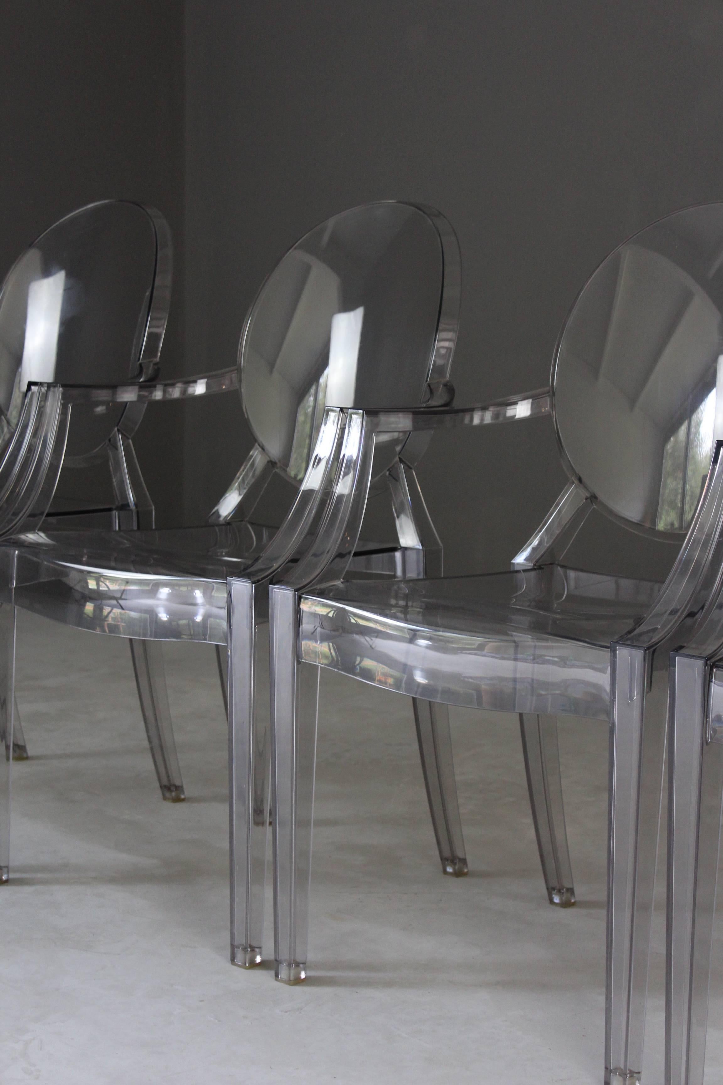 Four Kartell Ghost Chairs 1