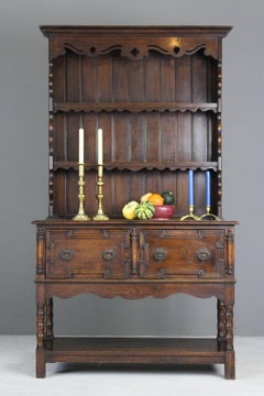 Early 20th Century Dark Oak Dresser