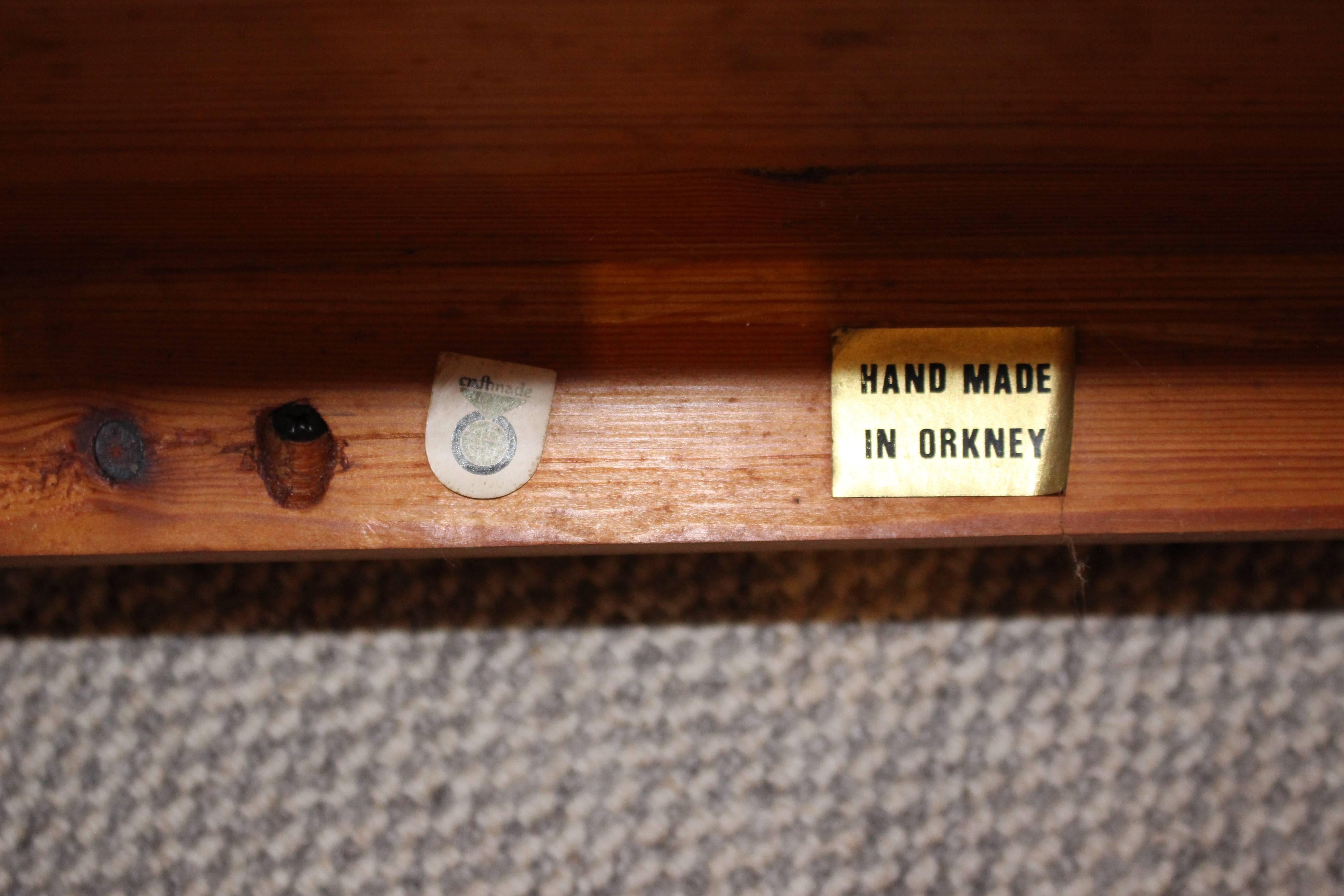 Orkney Chair of Small Proportions in Pine and Straw, circa 1970 1