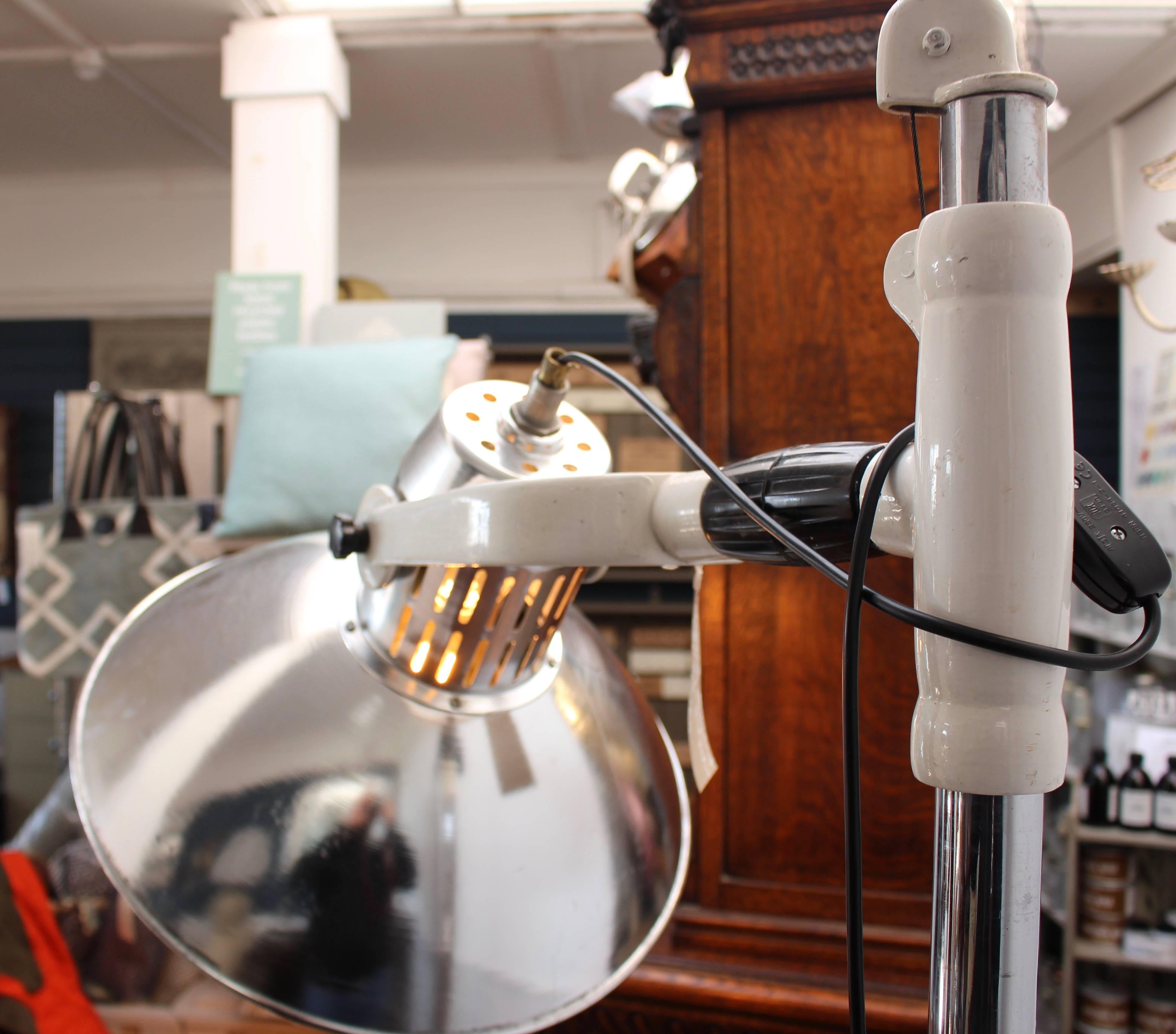 Adjustable Vintage Medical Light, circa 1970 In Excellent Condition In Heathfield, East Sussex