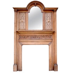 Oak Mantel Mirrors and Fireplace Mirrors