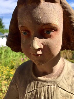 Carved and Polychrome Figure of the Young Christ, Bruges, 19th Century