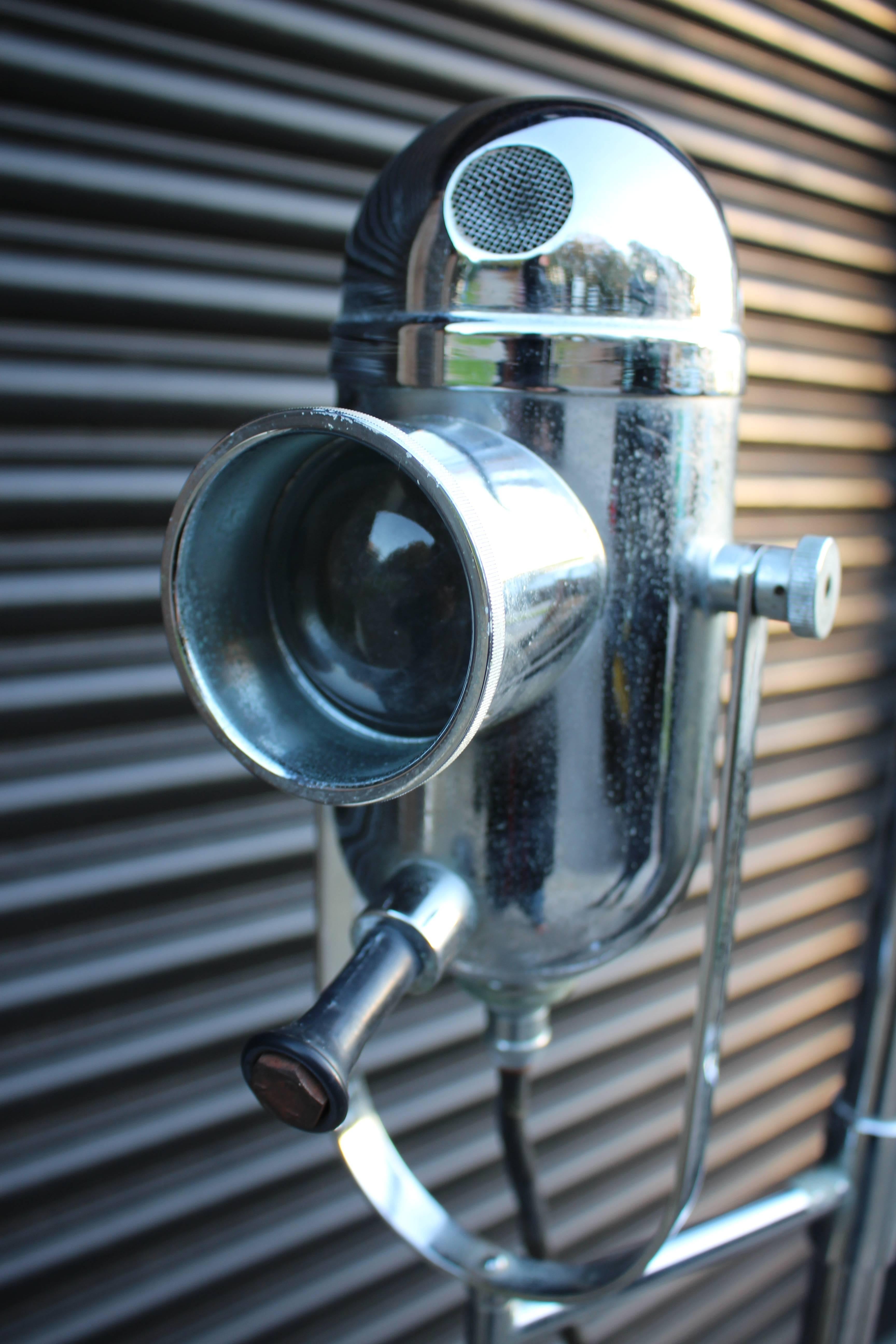 Vintage ENT Medical Floor Standing Bullseye Lamp by Chiron In Good Condition In Heathfield, East Sussex