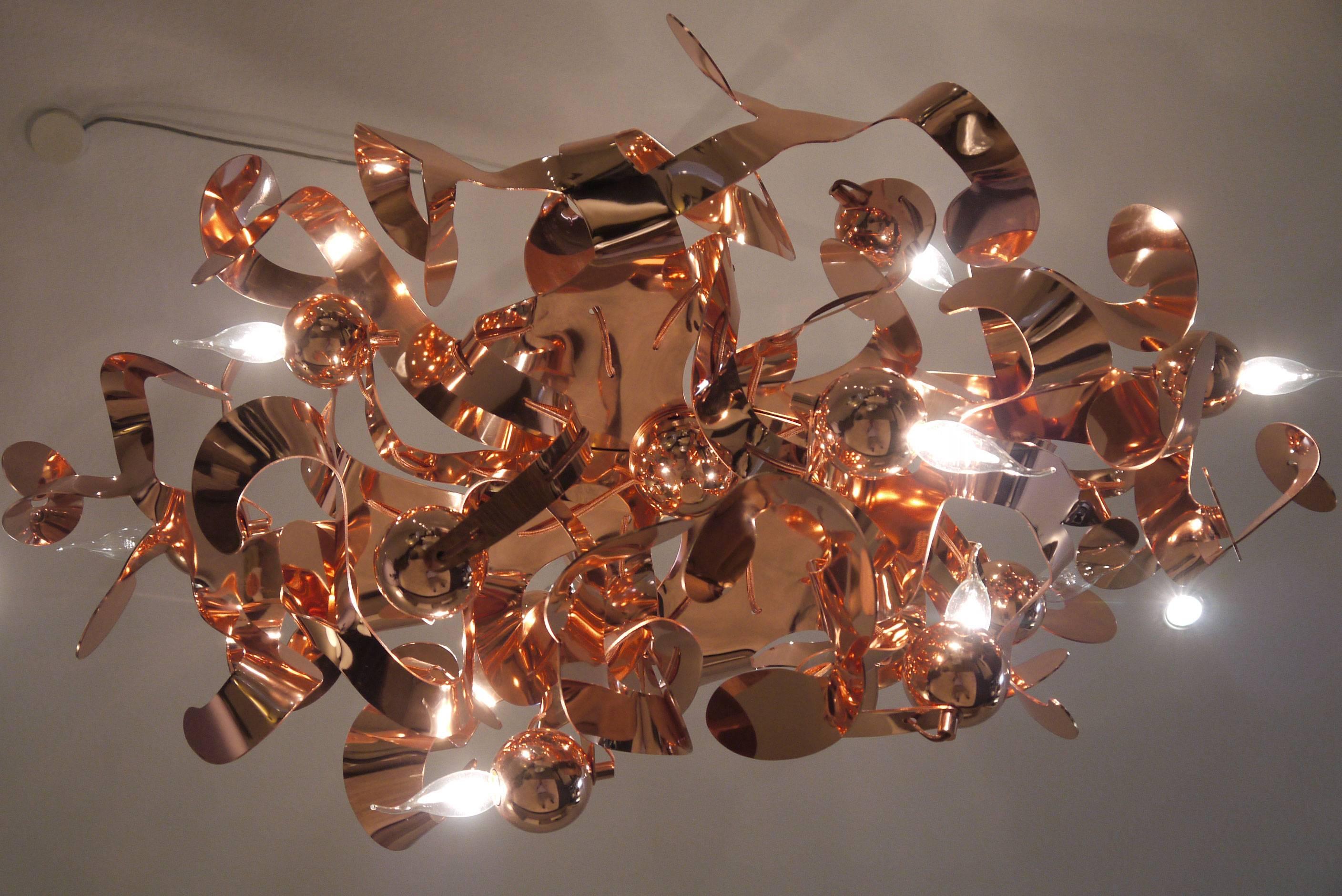 Brand van Egmond Luxury Hanging Lamp Kelp Copper In Excellent Condition In Cologne, DE