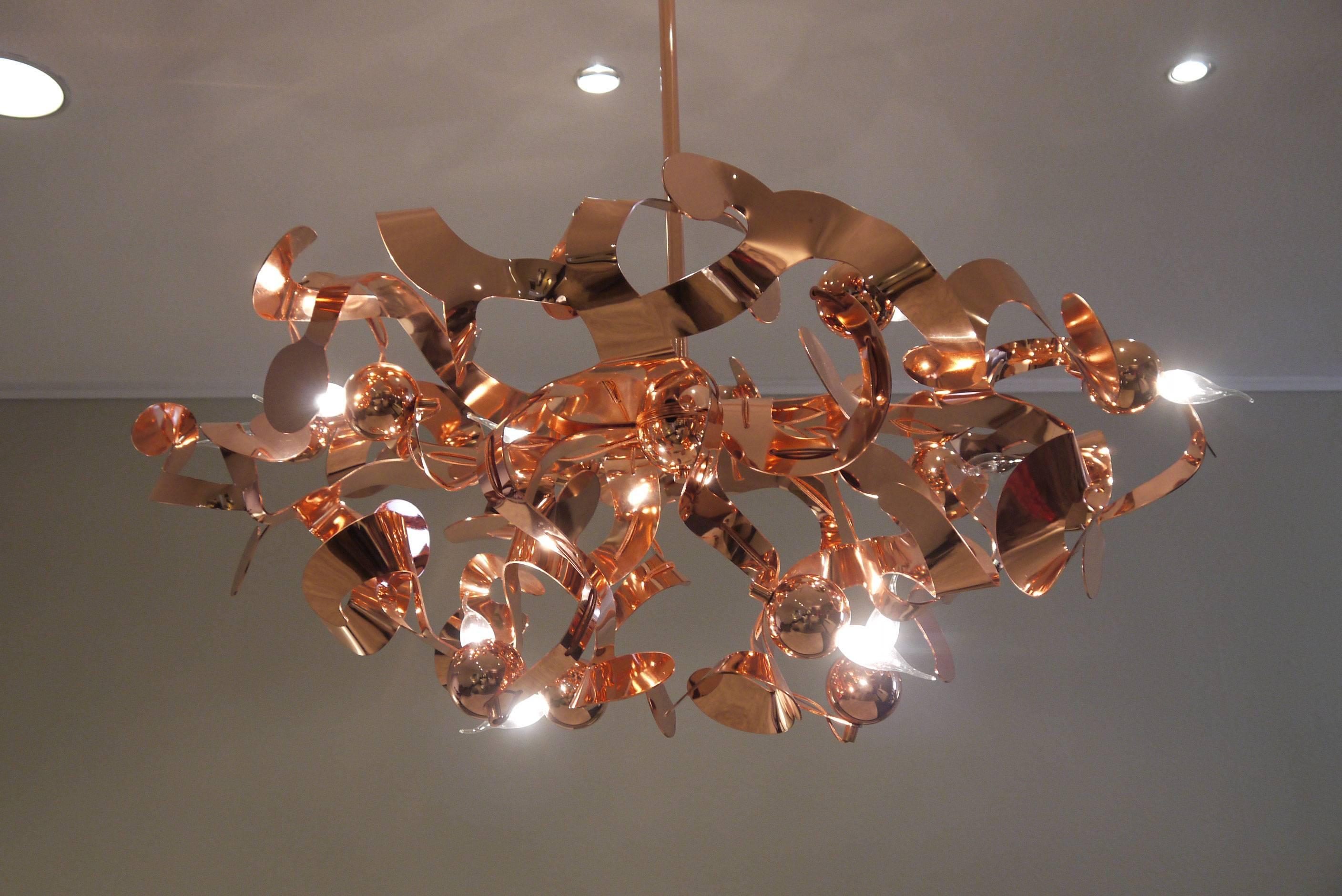 Modern Brand van Egmond Luxury Hanging Lamp Kelp Copper
