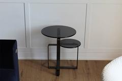 Fendi Casa Coffee Table Columbus, Temperglass and Stainless Steel