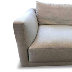 Sofa "Bristol" by Manufacturer Poliform in Finest Ash-Grey Fabric