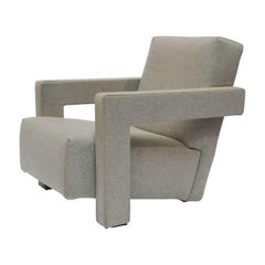 Armchair "Utrecht" by Manufacturer Cassina in Steel Finished in Fabric