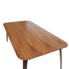 Dining Table "Rectangular" by Manufacturer Gubi in American Walnut Oak