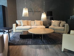 Sofa "Plaza" by Luxury Living Group Fendi Casa Fabric Beige