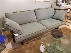 Sofa Safari GP01 by Manufacturer Ghyczy Finished in Fabric and Stainless Steel