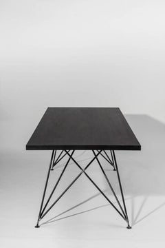 Dining Room Table "MC 02" by Manufacturer WUUD in Oakwood and Steel (250 cm)