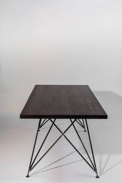 Dining Room Table "MC 02" by Manufacturer WUUD in Oak Wood and Steel (250 cm)