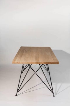Dining Room Table "MC 02" by Manufacturer WUUD in Oak Wood and Steel (250 cm)