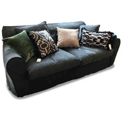 Sofa "Housse" by Manufacturer Baxter Finished in Roughout Leather