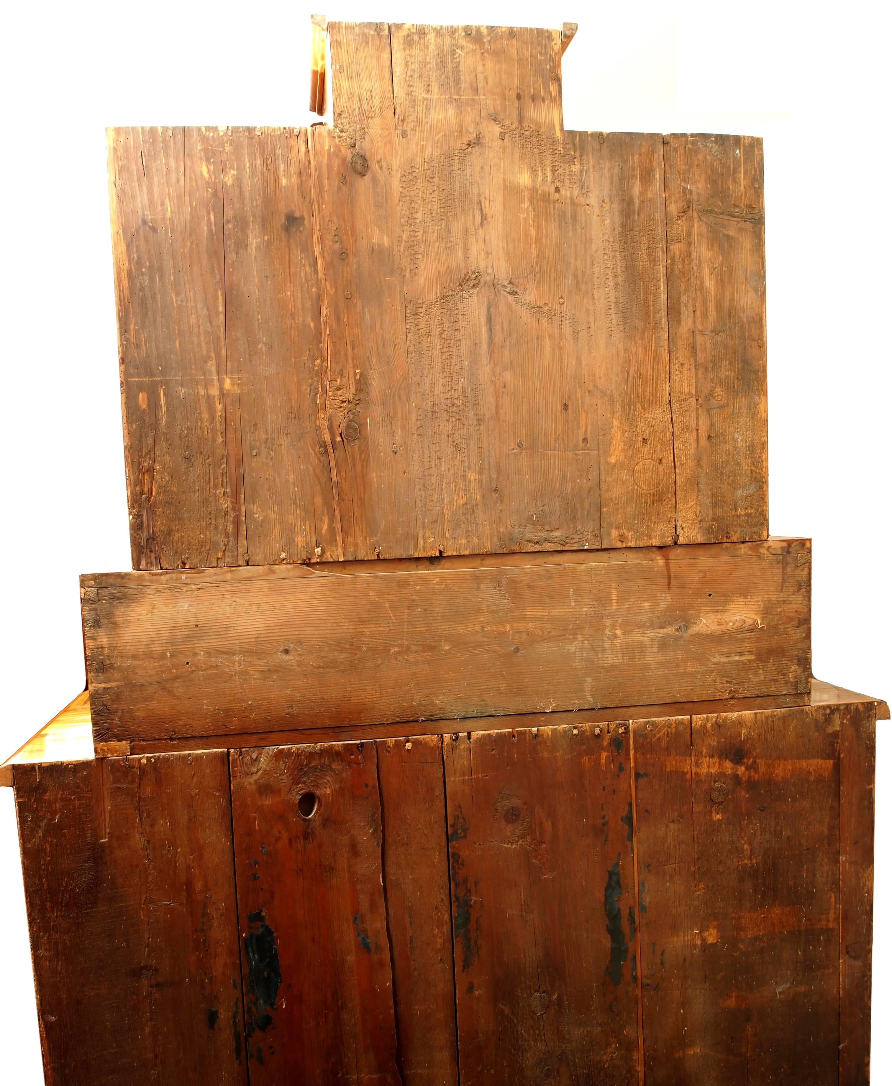 18th Century Baroque Tabernacle Secretary Desk from Austria 1