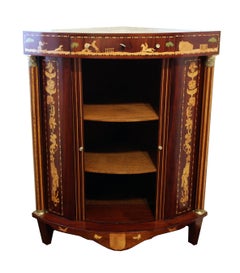Siglo XVIII, Armario esquinero de marquetería Luis XVI